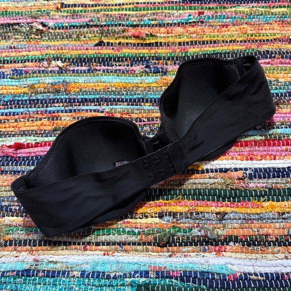 victoria’s secret black lined strapless bra size 36B - Picture 2 of 5